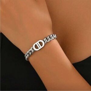 Silver Chunky Chain Bracelet